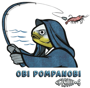 Obi Pompanobi Fishing Logo