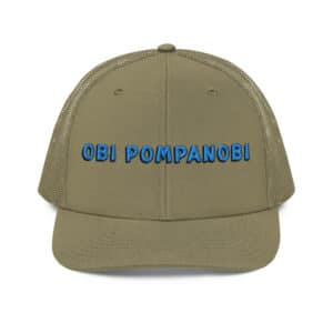 Snapback Trucker Hat Obi Pompanobi Font Loden Color