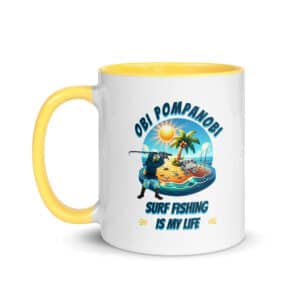 Obi Pompanobi Surf Fishing Life Yellow color inside