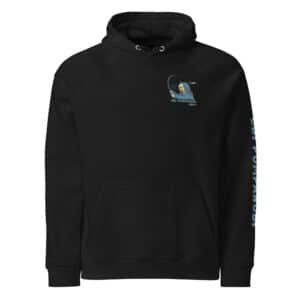 Obi Pompanibi Surf Casting Hoodie Black color