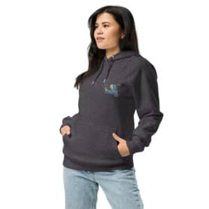 Unisex Hoodie Charcoal Melange color Twisted Pear Design