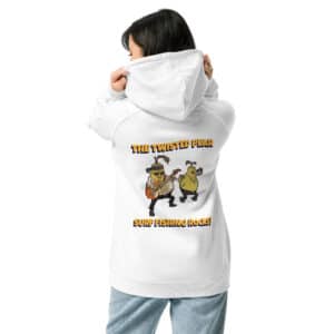 Unisex Hoodie White color Twisted Pear Design