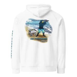 Obi Pompanibi Beach Scene Hoodie White color