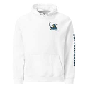 Obi Pompanibi Beach Scene Hoodie White color