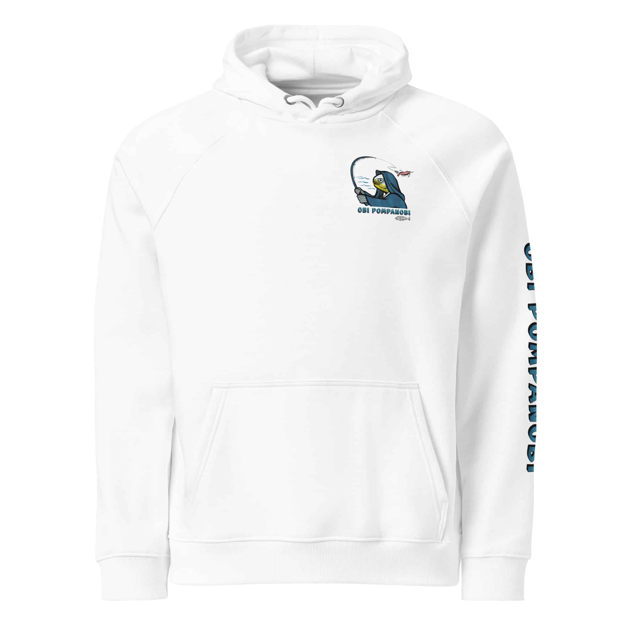 Obi Pompanibi Beach Scene Hoodie White color