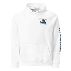 Obi Pompanibi Surf Casting Hoodie White color