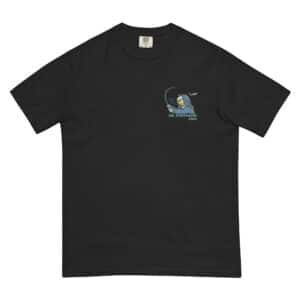 Unisex T-shirt S/S Twisted Pear Design Black Color