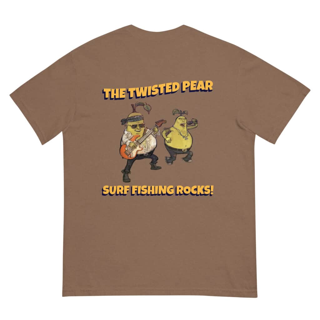 Unisex T-shirt S/S Twisted Pear Design Espresso Color