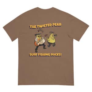 Unisex T-shirt S/S Twisted Pear Design Espresso Color