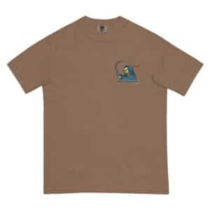 Unisex T-shirt S/S Twisted Pear Design Espresso Color