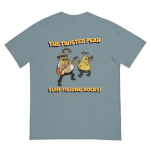 Unisex T-shirt S/S Twisted Pear Design Ice Blue Color