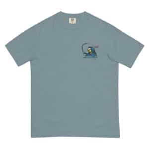 Unisex T-shirt S/S Twisted Pear Design Ice Blue Color