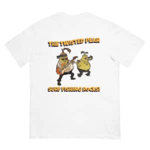 Unisex T-shirt S/S Twisted Pear Design White Color