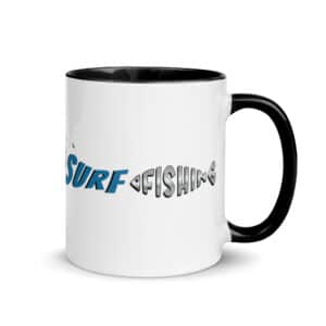 Ceramic Color Mug | OPF "Hooked Surf Fishing" color Black