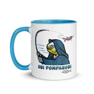 Ceramic Color Mug | OPF "Obi Pompanob Fishing Logo" color Blue