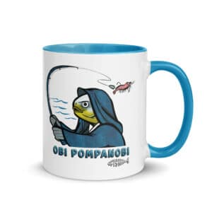 Ceramic Color Mug | OPF "Obi Pompanob Fishing Logo" color Blue