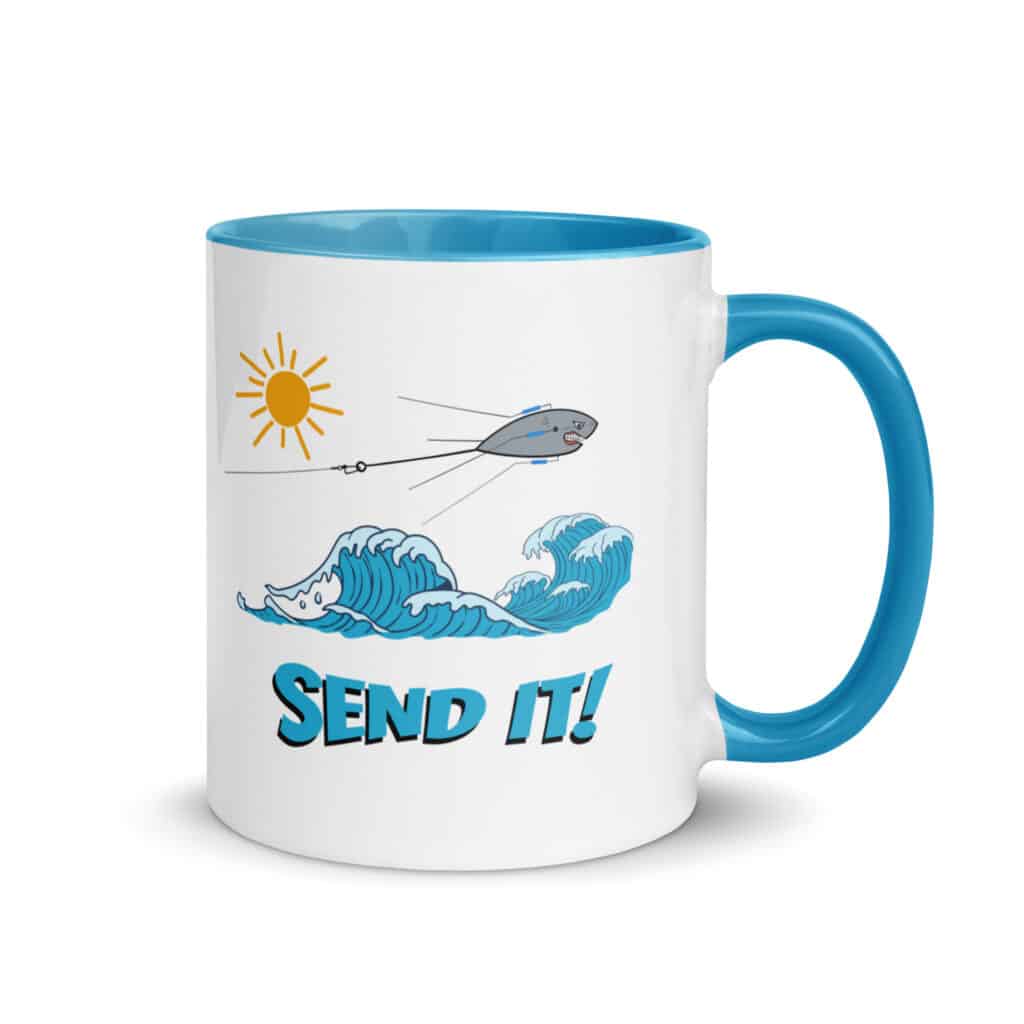 Ceramic Color Mug | OPF "Sputnik Send It!" color Blue