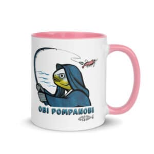 Ceramic Color Mug | OPF "Obi Pompanob Fishing Logo" color Pink
