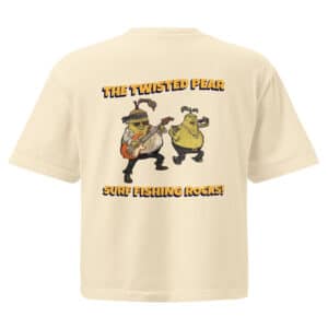 Woman's Boxy T-shirt The Twisted Pear Design Ivory Color