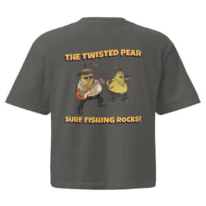 Woman's Boxy T-shirt The Twisted Pear Design Pepper Color